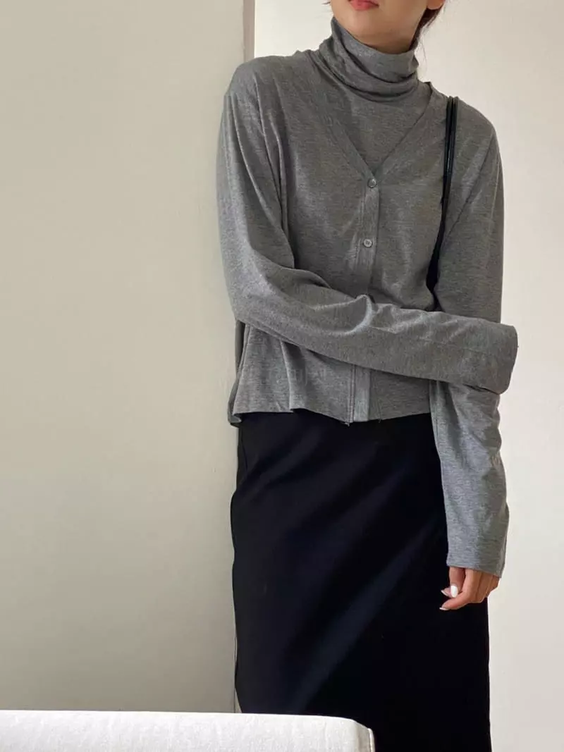 Talktalk - Korean Women Fashion - #womensfashion - Cotton Turtle Set - 6