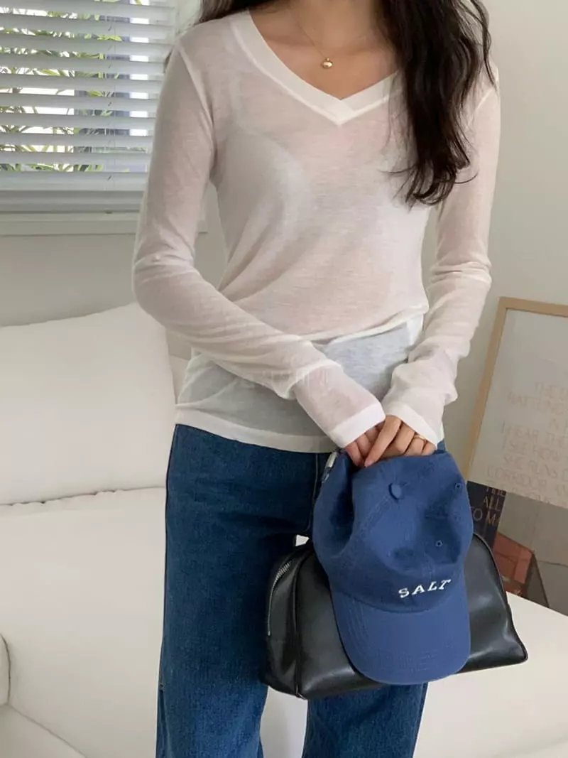 Talktalk - Korean Women Fashion - #womensfashion - Yort V Tee - 2