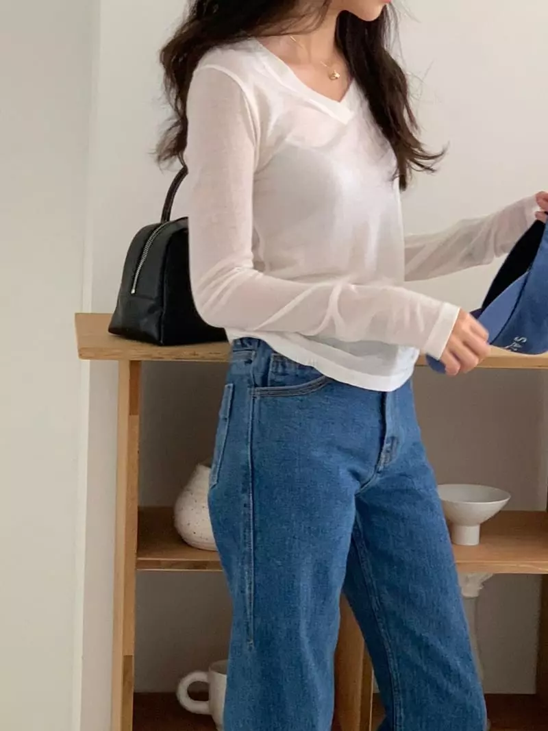 Talktalk - Korean Women Fashion - #womensfashion - Yort V Tee - 6