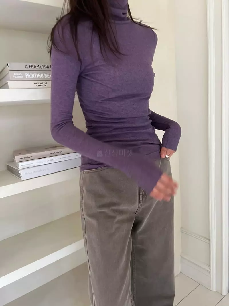 Talktalk - Korean Women Fashion - #womensfashion - Mer Turtleneck Tee - 7