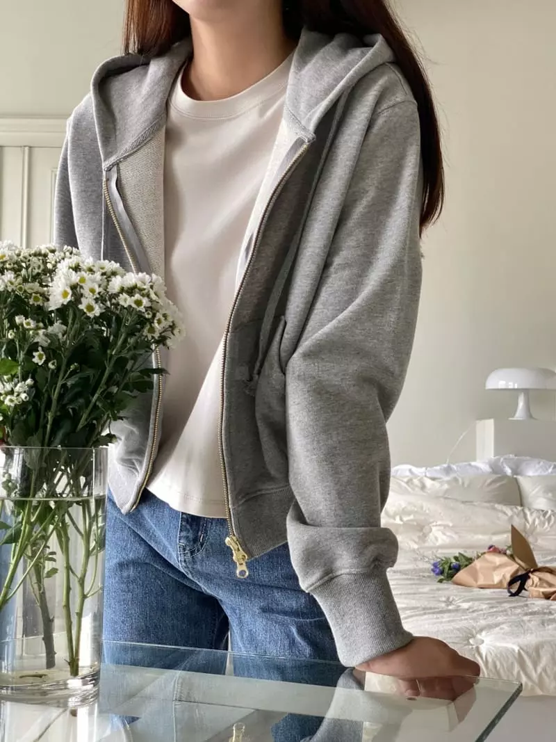 Talktalk - Korean Women Fashion - #momslook - Rea Crop Hoody - 4