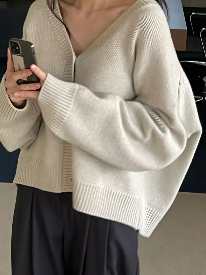 Taste - Korean Women Fashion - #momslook - Cash Lua Cardigan - 6