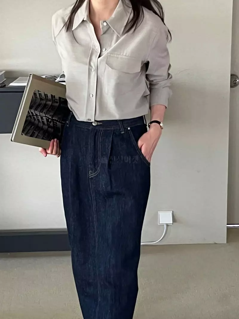 Taste - Korean Women Fashion - #momslook - Pocket Shirt