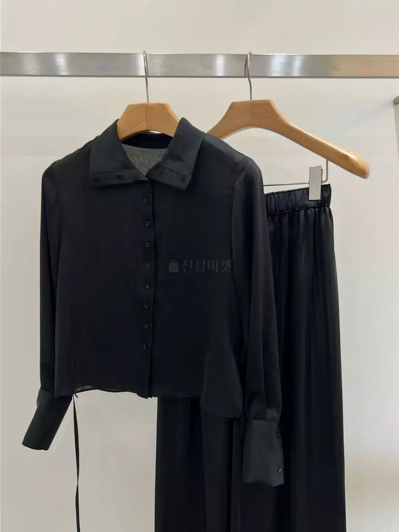 Taste - Korean Women Fashion - #momslook - Silky High Neck Blouse - 6