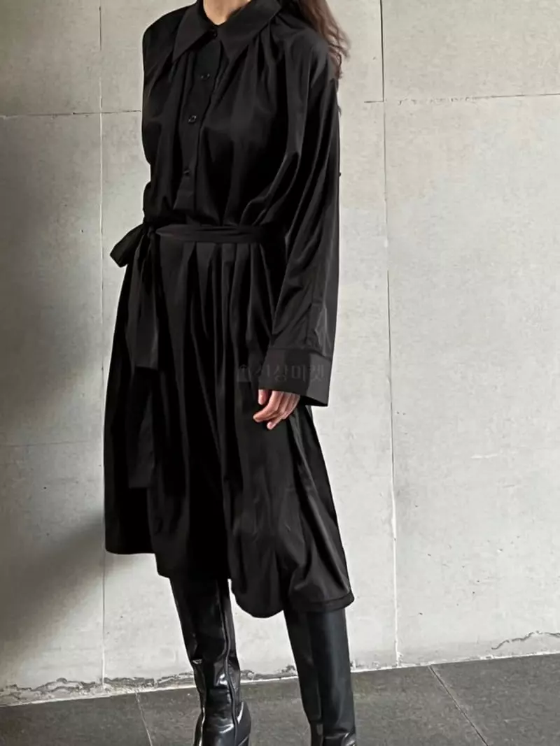Taste - Korean Women Fashion - #momslook - Silket One-piece - 4