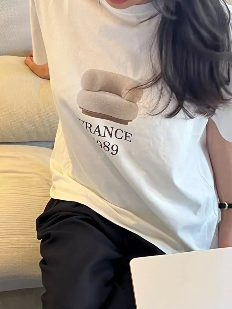 Taste - Korean Women Fashion - #momslook - Sopa Half Tee - 3