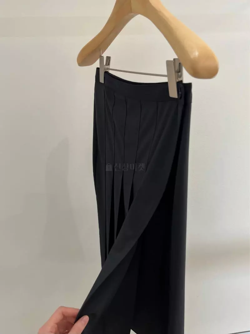 Taste - Korean Women Fashion - #momslook - Wrap Wrinkle Skirt - 3