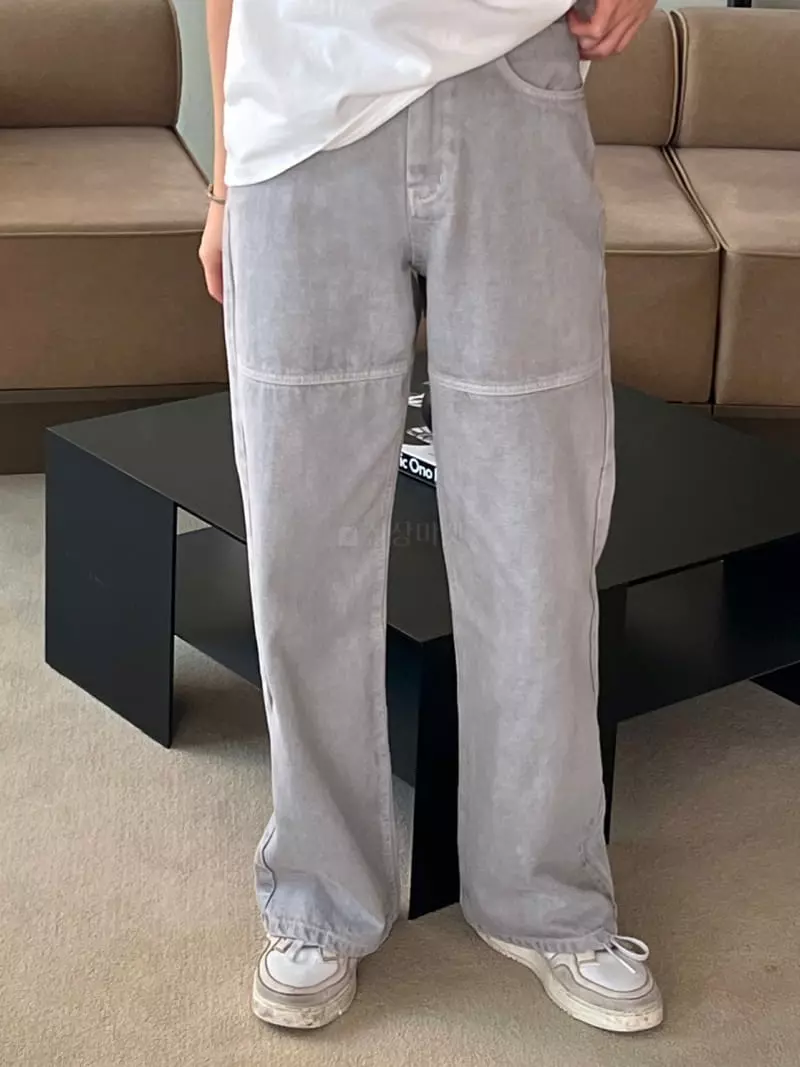 Taste - Korean Women Fashion - #womensfashion - Dyeing Roll-up Pants - 4