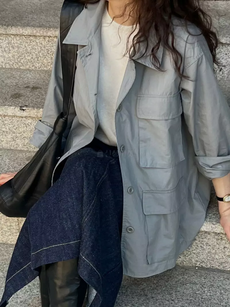 Taste - Korean Women Fashion - #momslook - BDU Jacket