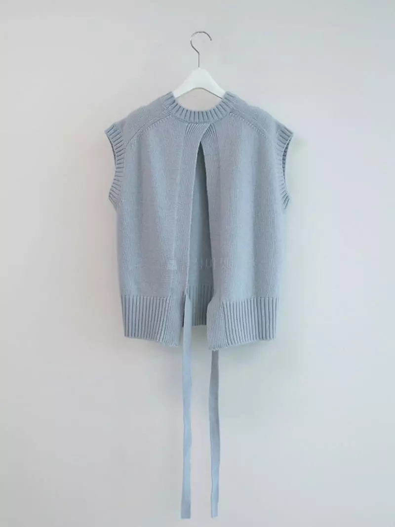 Taste - Korean Women Fashion - #momslook - Slit Vest - 8