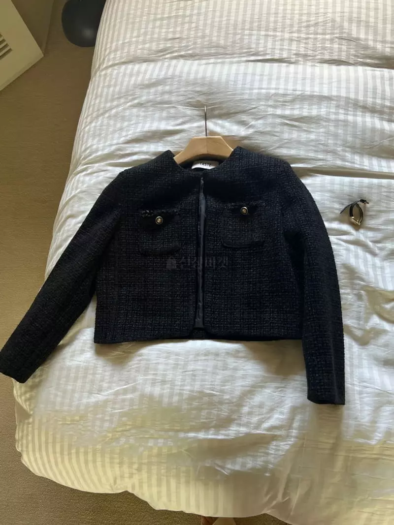 Taste - Korean Women Fashion - #pursuepretty - Black Twid Jacket