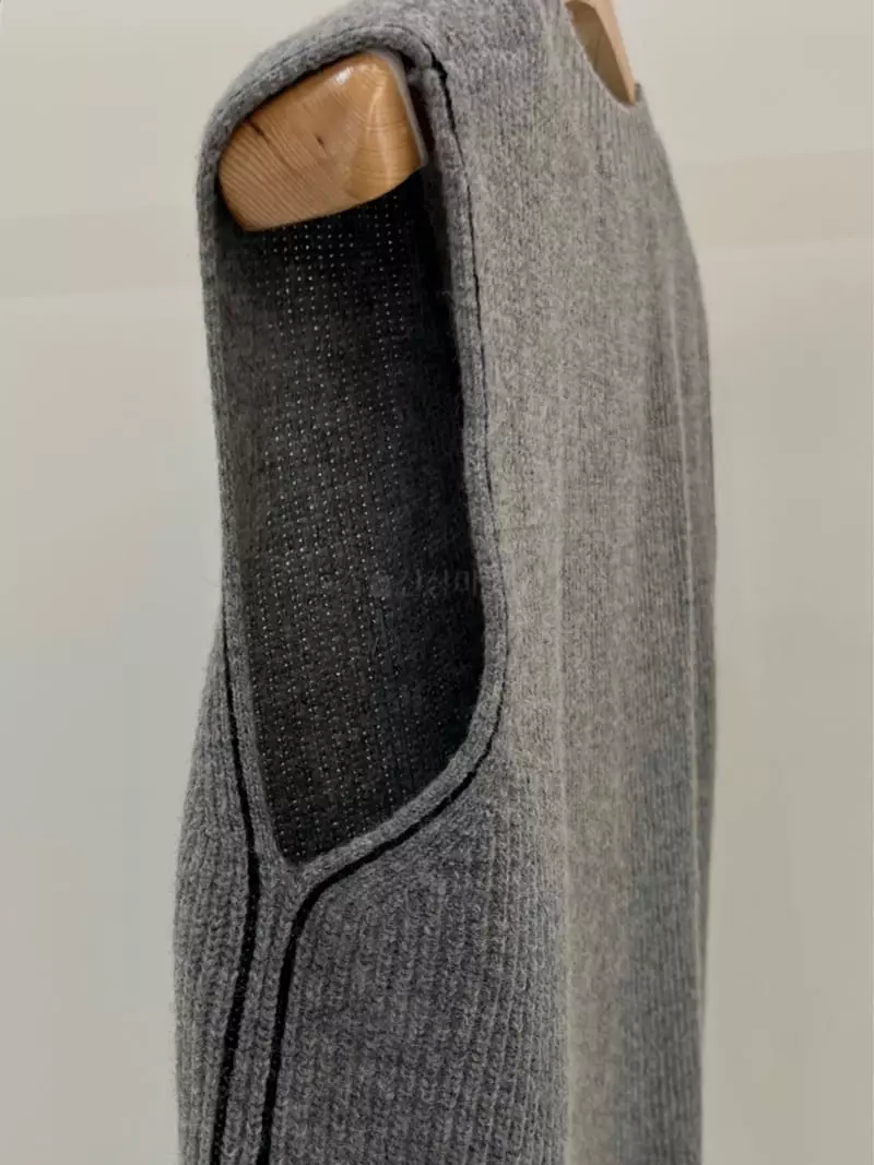 Taste - Korean Women Fashion - #restrostyle - Side Vest - 5