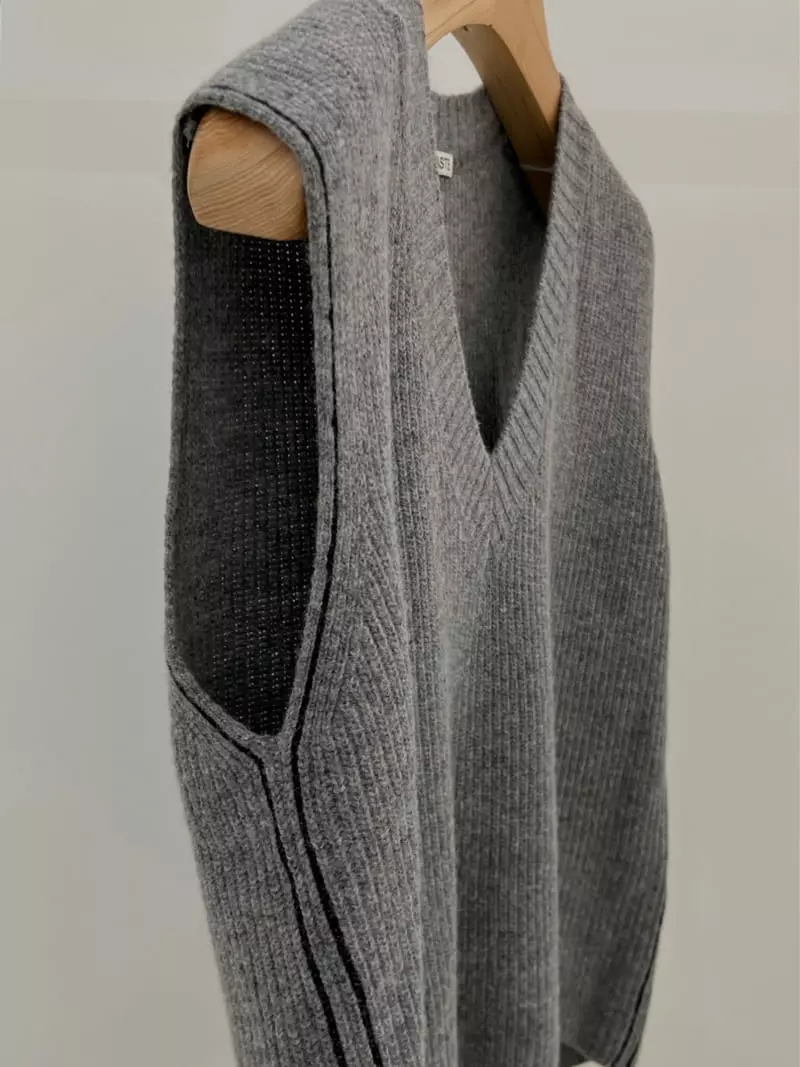 Taste - Korean Women Fashion - #romanticstyle - Side Vest - 6
