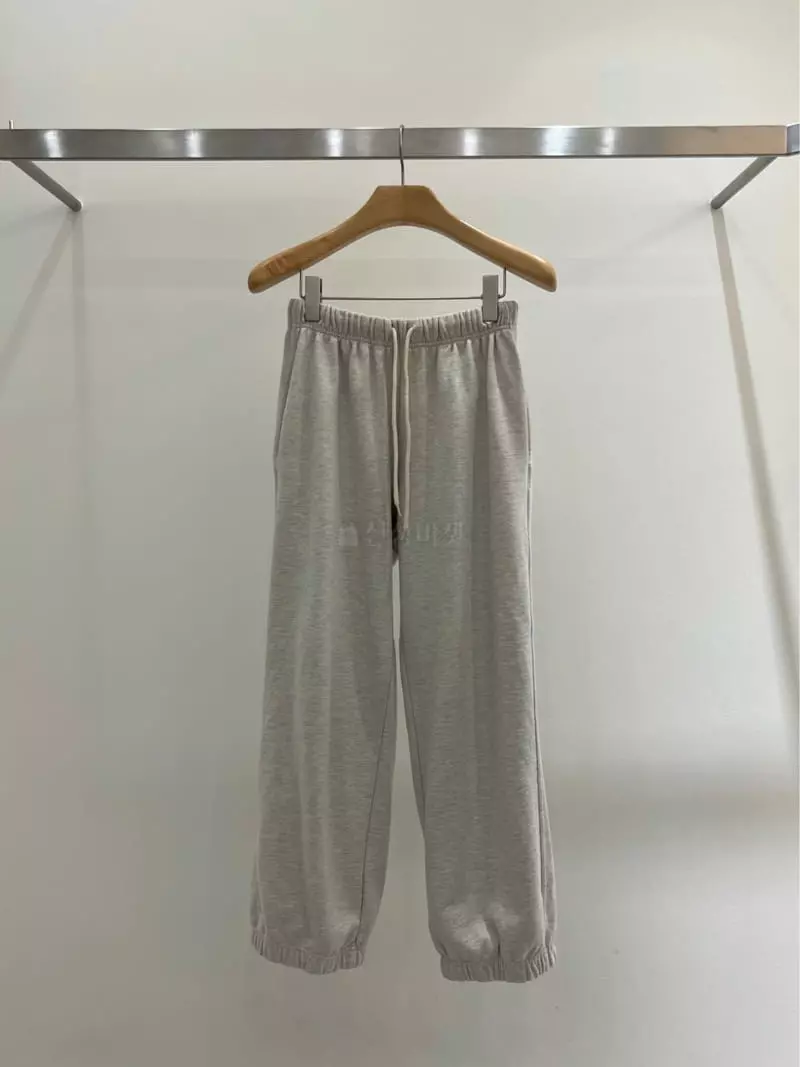 Taste - Korean Women Fashion - #thatsdarling - Curved Sweat Pants