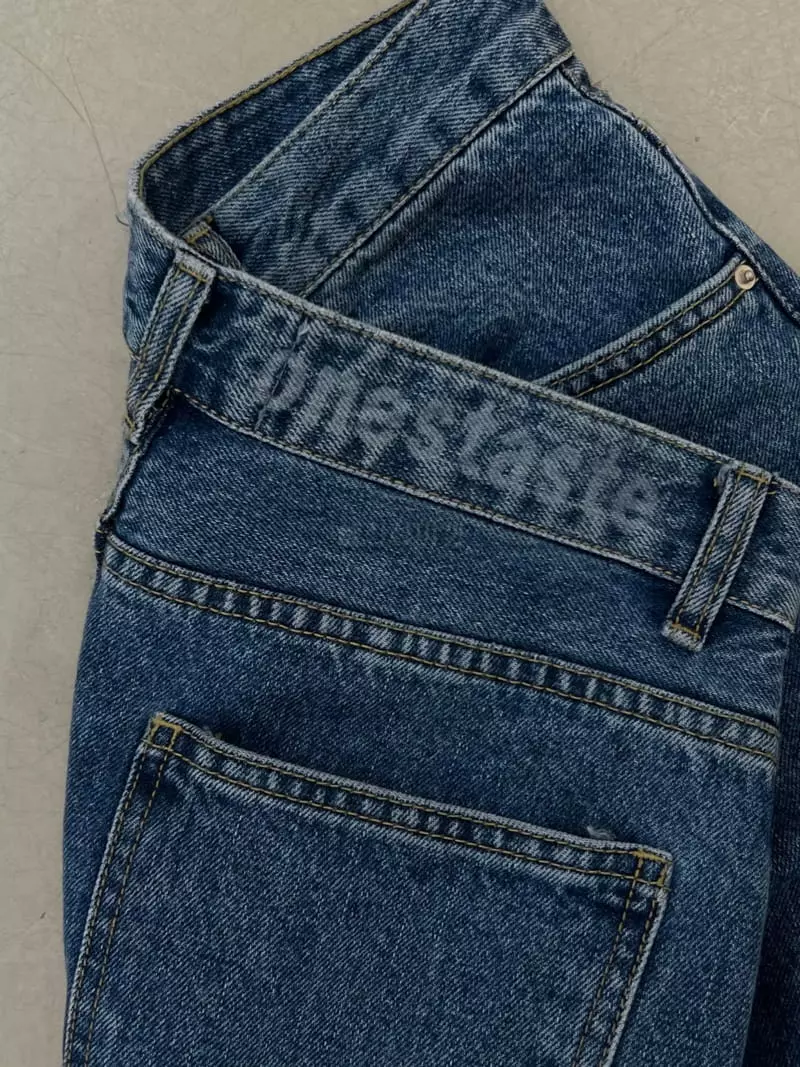 Taste - Korean Women Fashion - #shopsmall - Brand Denim Pants - 4