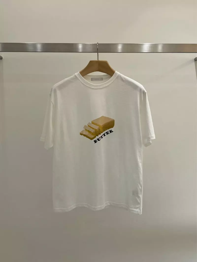 Taste - Korean Women Fashion - #thatsdarling - Butter Half Tee - 2