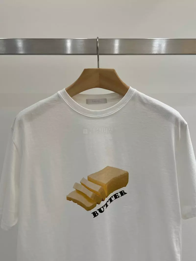 Taste - Korean Women Fashion - #thelittlethings - Butter Half Tee - 3