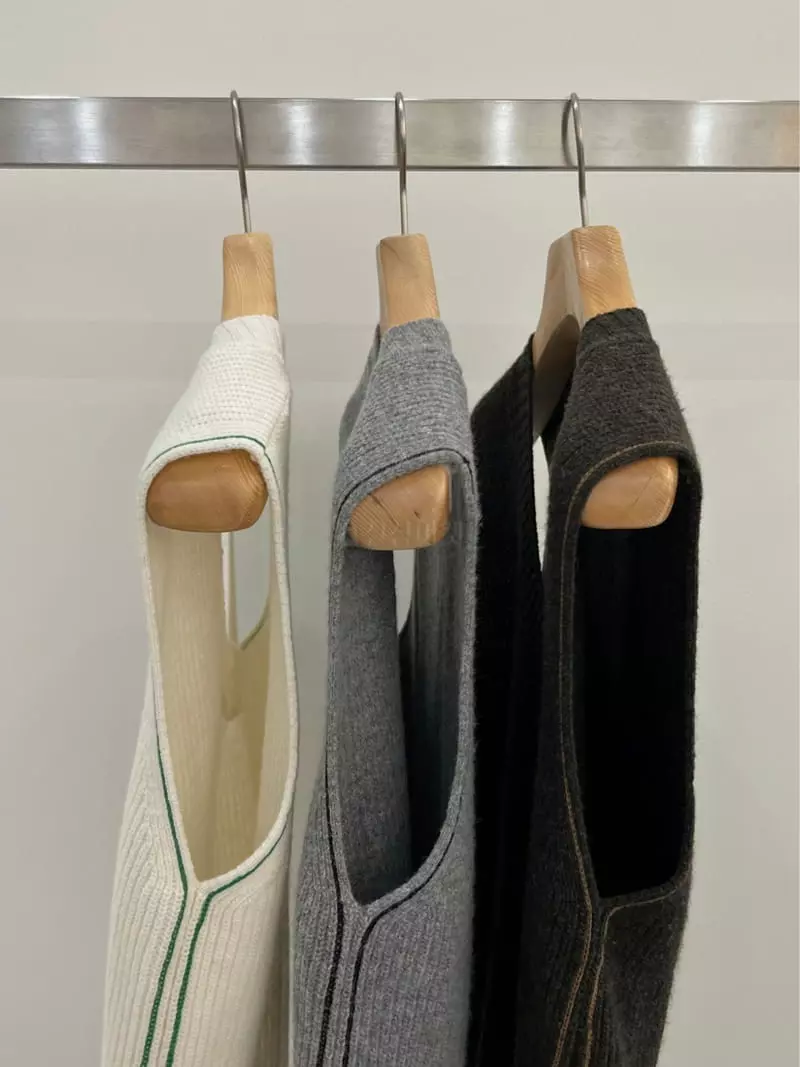 Taste - Korean Women Fashion - #vintageinspired - Side Vest - 2