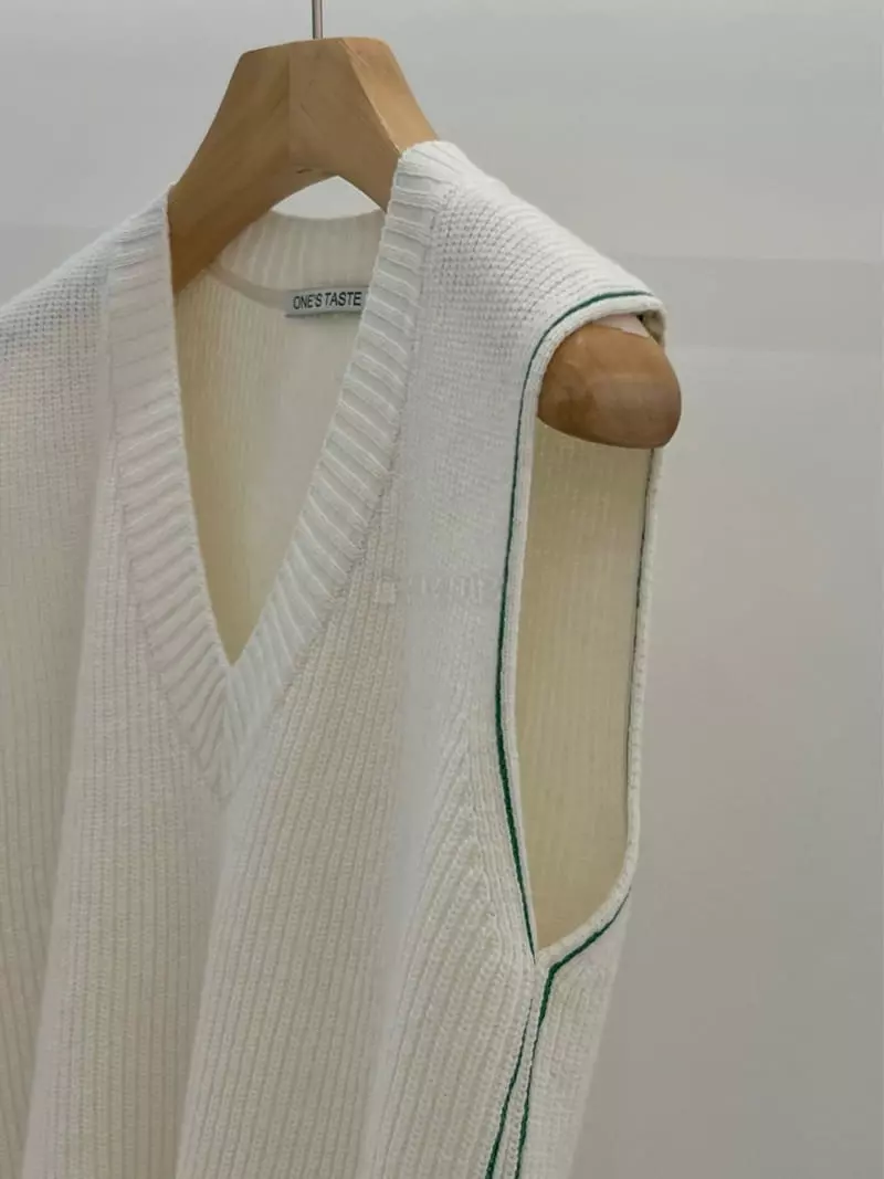 Taste - Korean Women Fashion - #vintagekidsstyle - Side Vest - 3