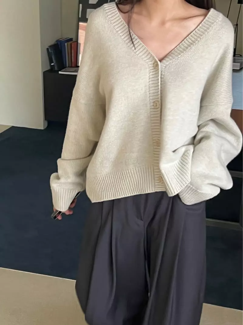 Taste - Korean Women Fashion - #womensfashion - Cash Lua Cardigan - 3