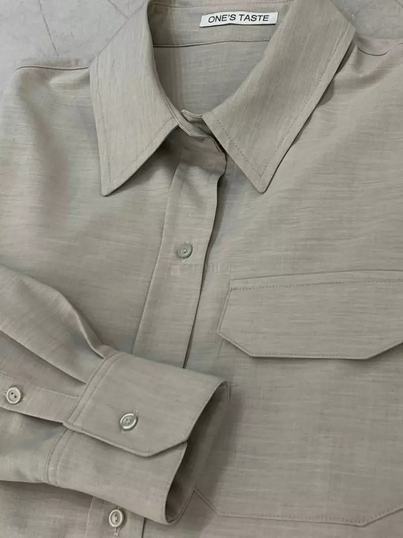 Taste - Korean Women Fashion - #womensfashion - Pocket Shirt - 2