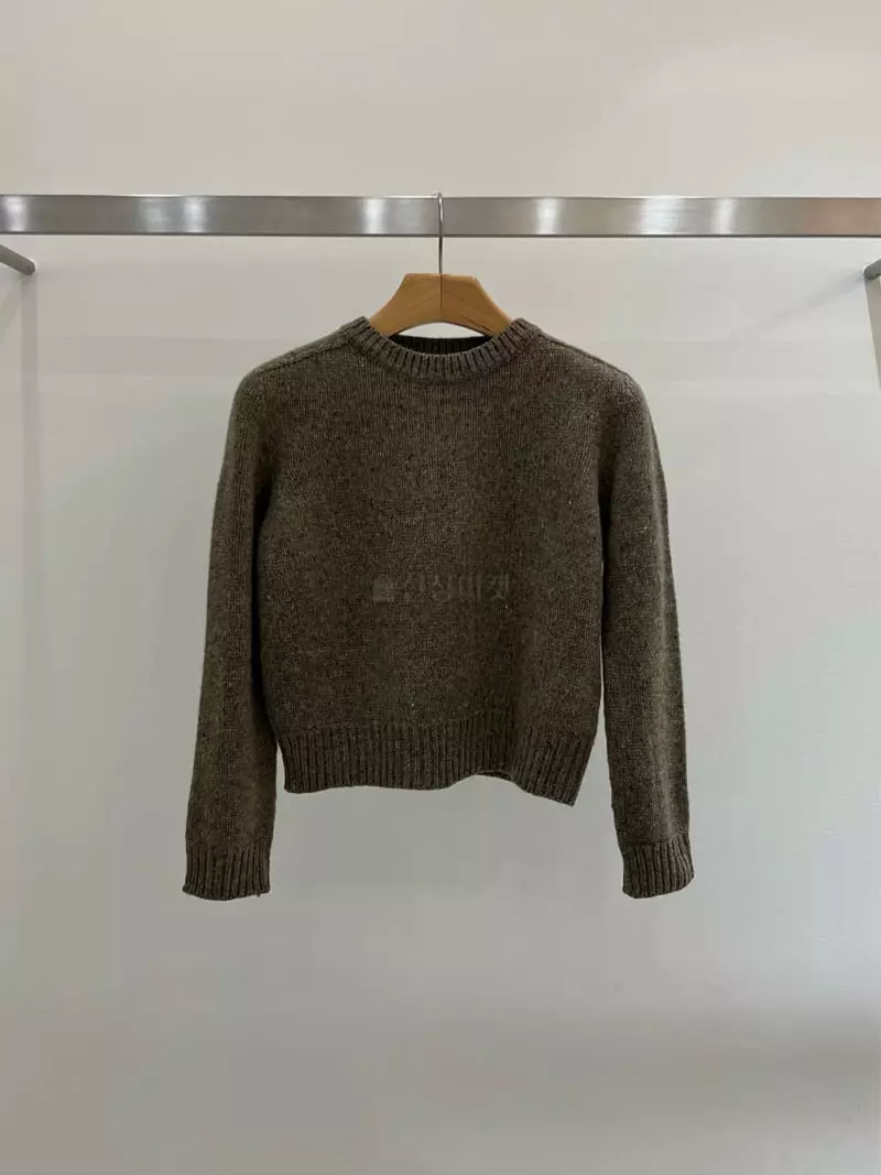 Taste - Korean Women Fashion - #womensfashion - Nef Round Knit Tee - 3