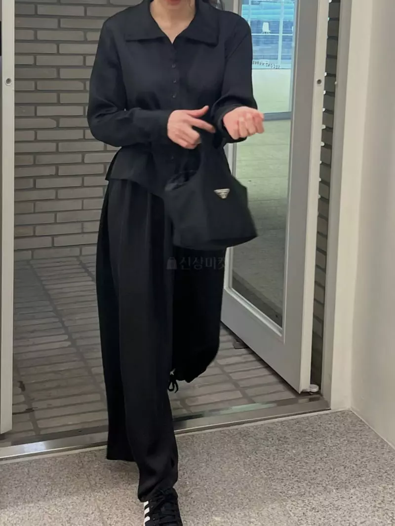 Taste - Korean Women Fashion - #momslook - Silky High Neck Blouse - 4