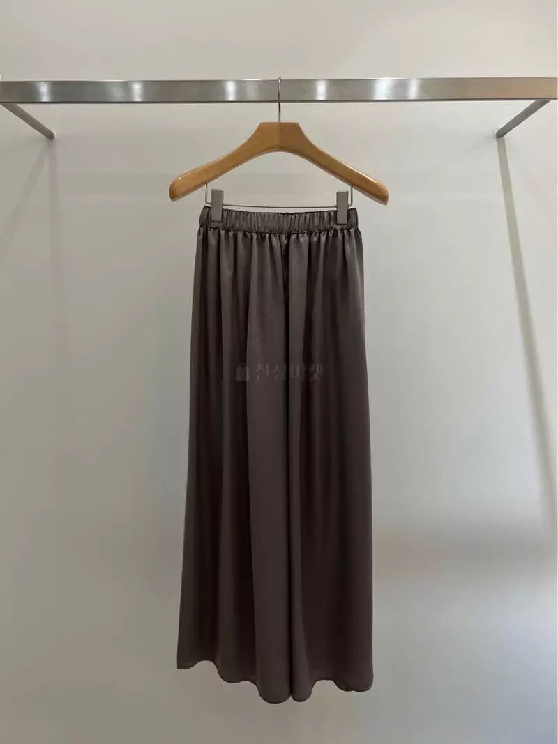 Taste - Korean Women Fashion - #womensfashion - Silky Tag Pants