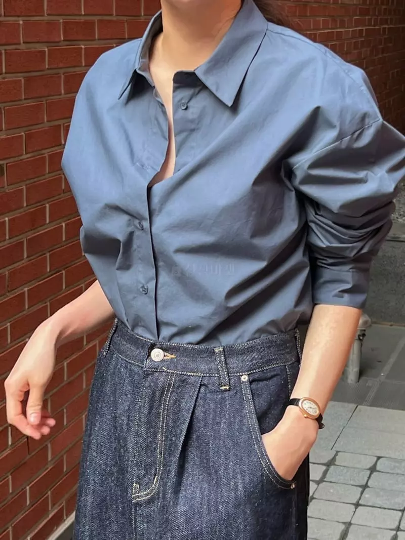 Taste - Korean Women Fashion - #womensfashion - Back Detail Shirt - 2
