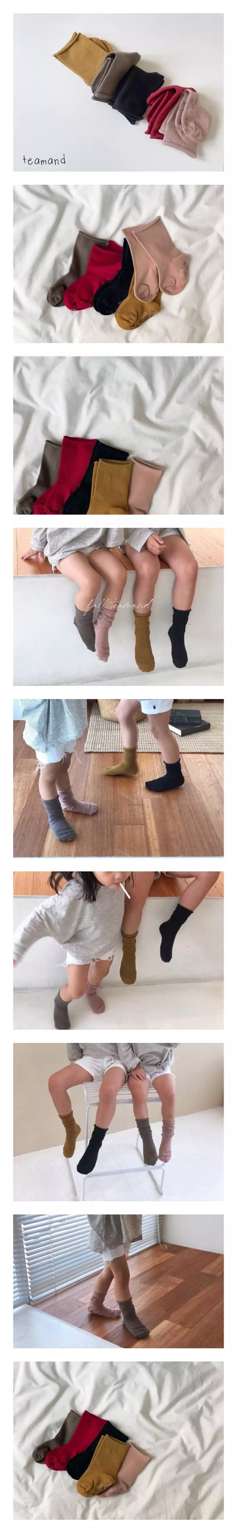 Teamand - Korean Children Fashion - #childofig - Muzi Doldol Socks Set