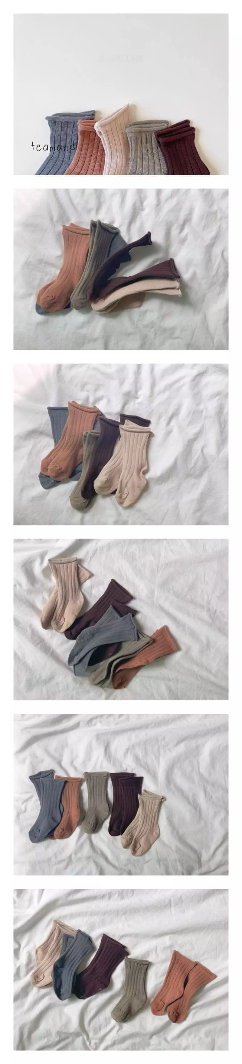 Teamand - Korean Children Fashion - #childrensboutique - Rib Doldol Socks Set