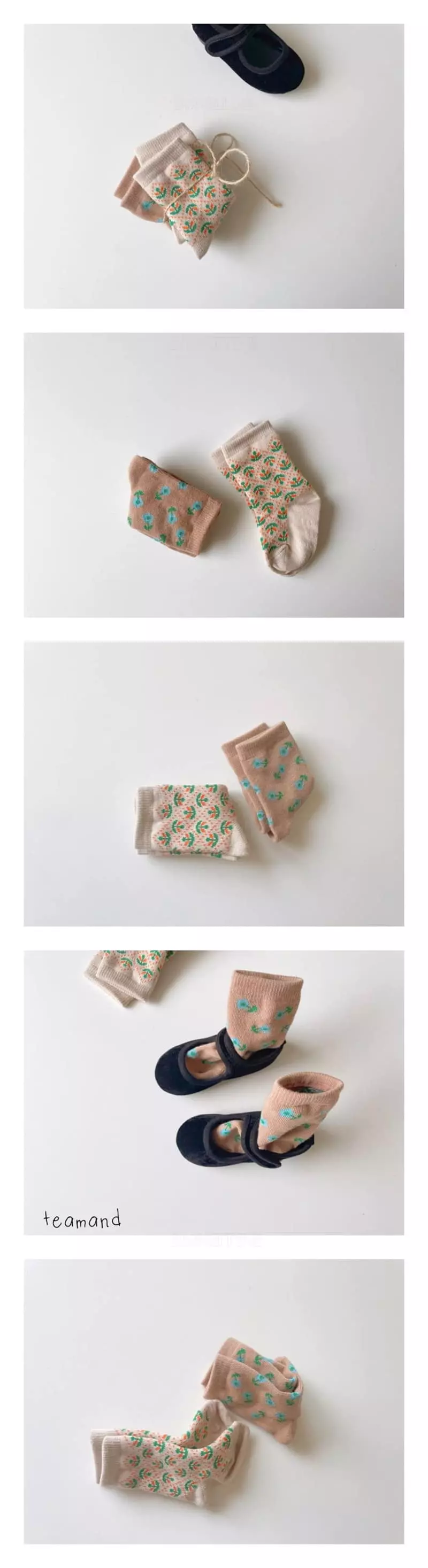 Teamand - Korean Children Fashion - #childrensboutique - Blue Bell Socks Set
