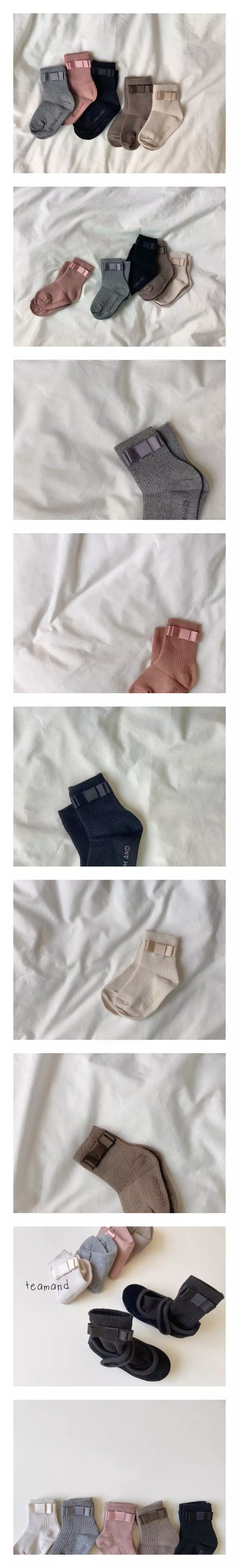 Teamand - Korean Children Fashion - #designkidswear - Ribbpn Rib Socks Set