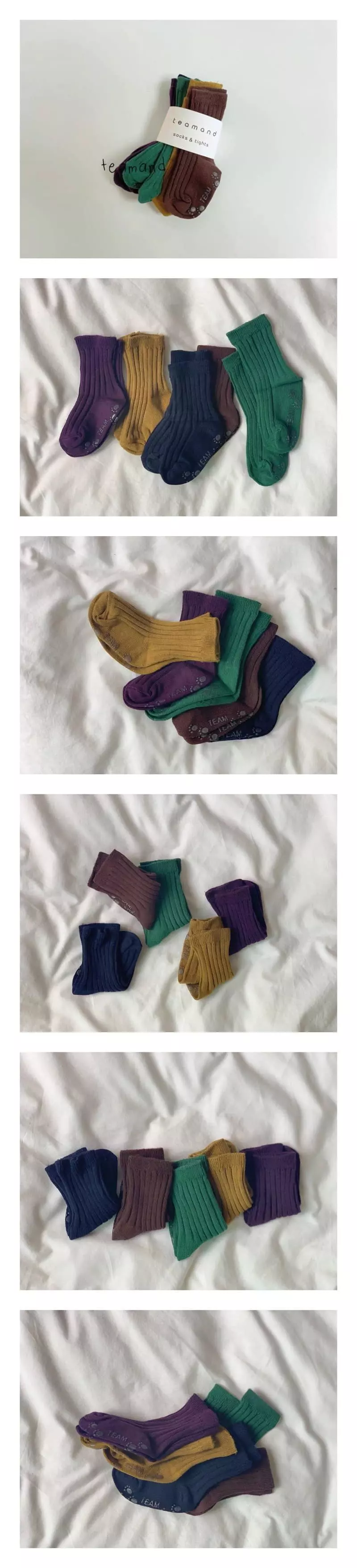 Teamand - Korean Children Fashion - #discoveringself - Brownie Socks Set