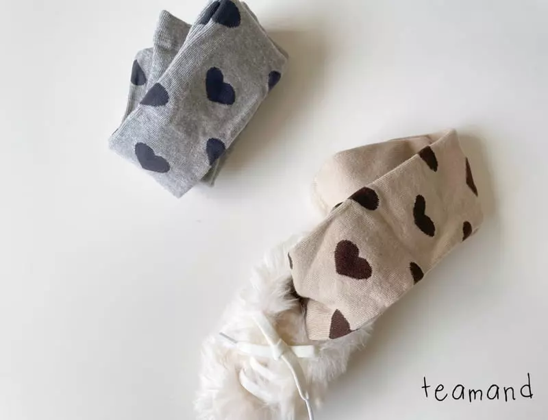 Teamand - Korean Children Fashion - #fashionkids - Heart Tights - 5