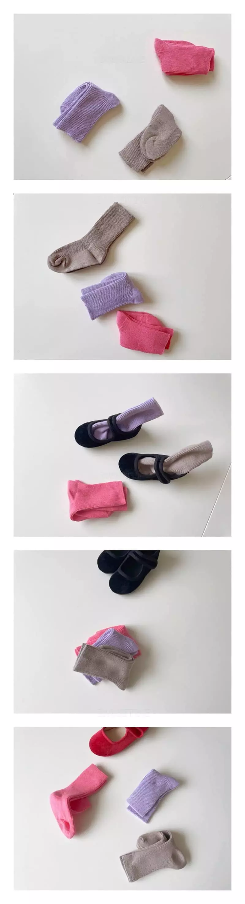 Teamand - Korean Children Fashion - #kidsshorts - Pink Ball 3 Socks Set