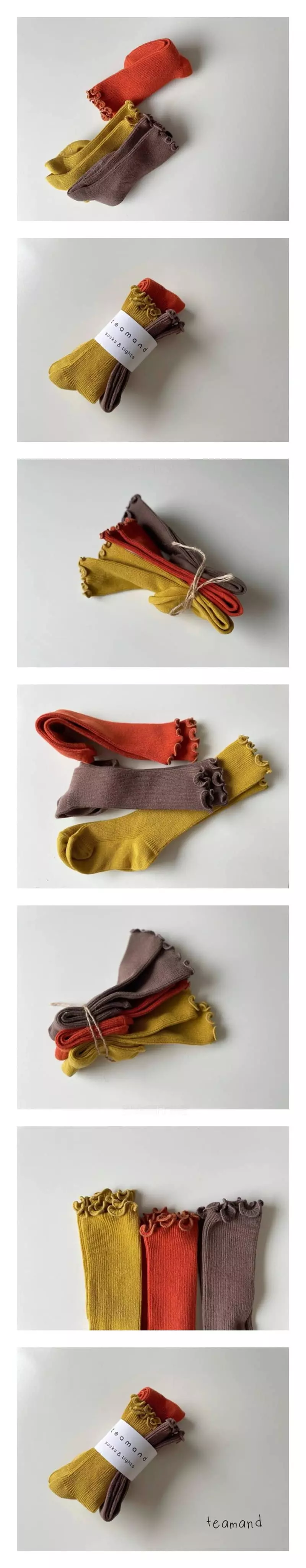Teamand - Korean Children Fashion - #kidsstore - Ply Knee Socks Set