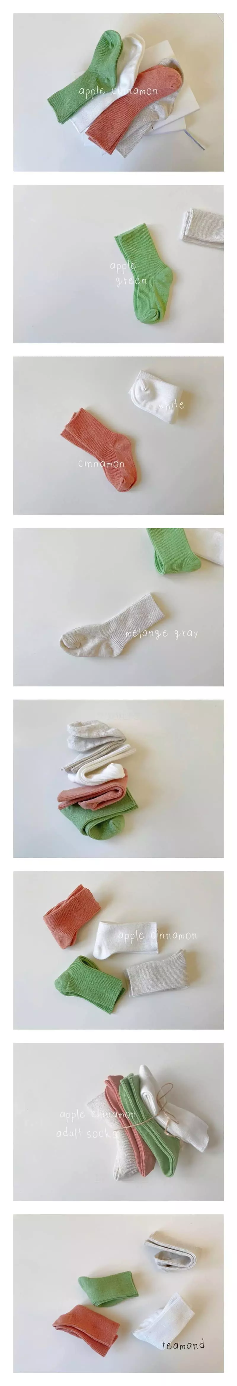 Teamand - Korean Children Fashion - #littlefashionista - Apple Socks Set
