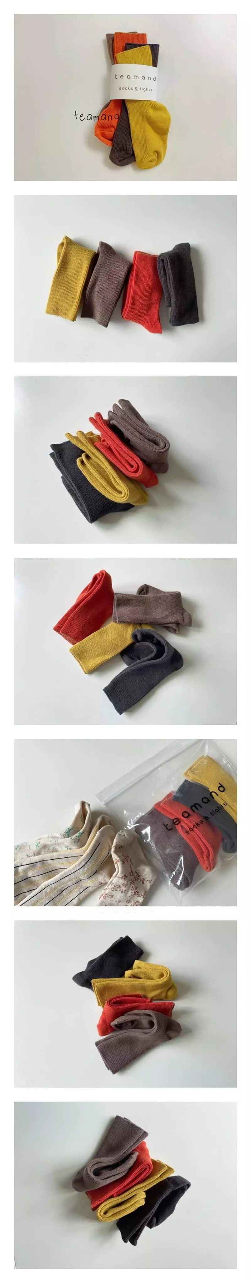 Teamand - Korean Children Fashion - #littlefashionista - Maple Socks Set
