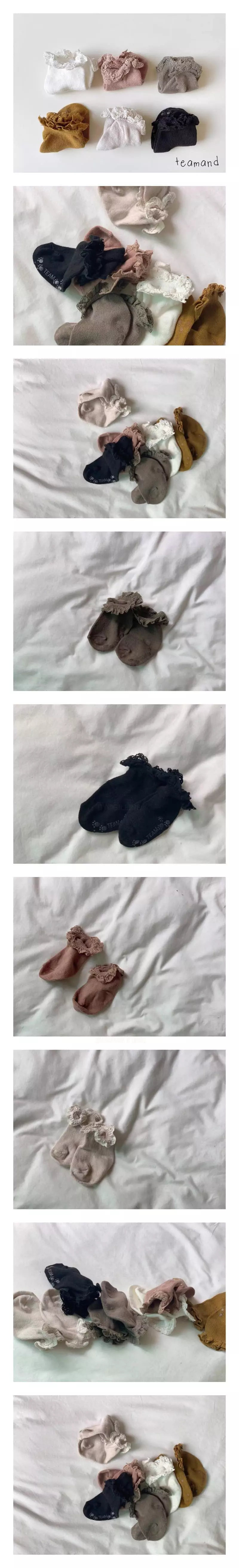 Teamand - Korean Children Fashion - #magicofchildhood - Eyelet Lace Socks Set