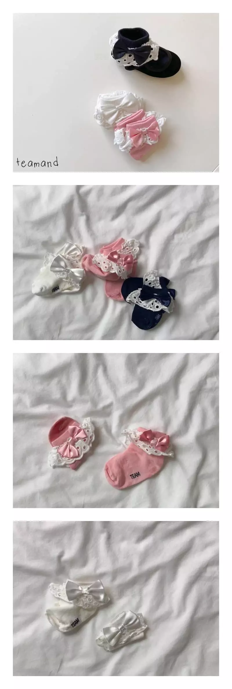 Teamand - Korean Children Fashion - #minifashionista - Big Ribbon Socks Socks