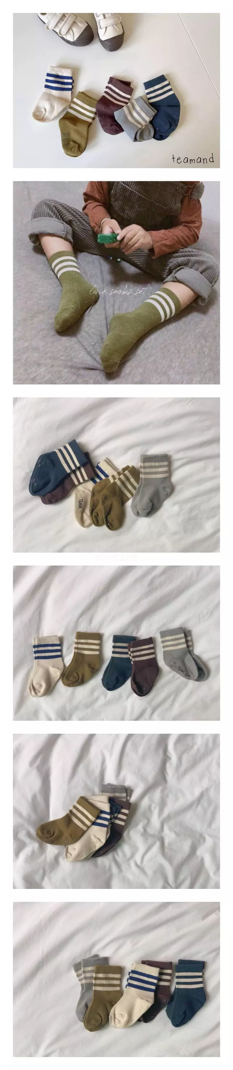 Teamand - Korean Children Fashion - #prettylittlegirls - Three Socks Set