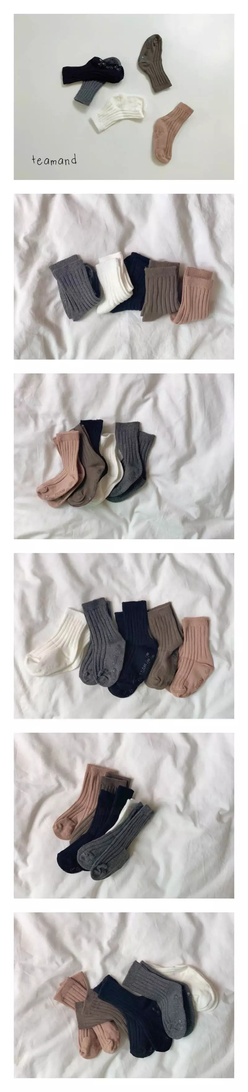 Teamand - Korean Children Fashion - #prettylittlegirls - Monblan Socks Set