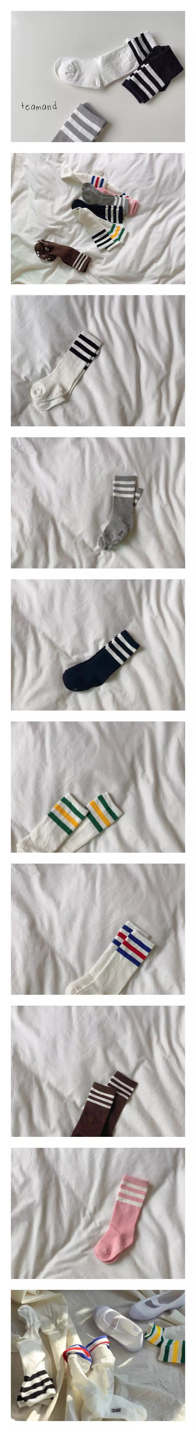 Teamand - Korean Children Fashion - #todddlerfashion - Tthree Knee Socks Set