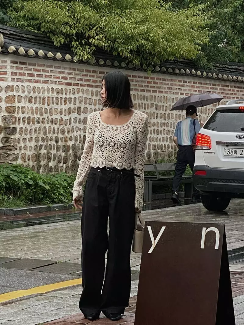 Tempting - Korean Women Fashion - #momslook - Hand Knit Tee