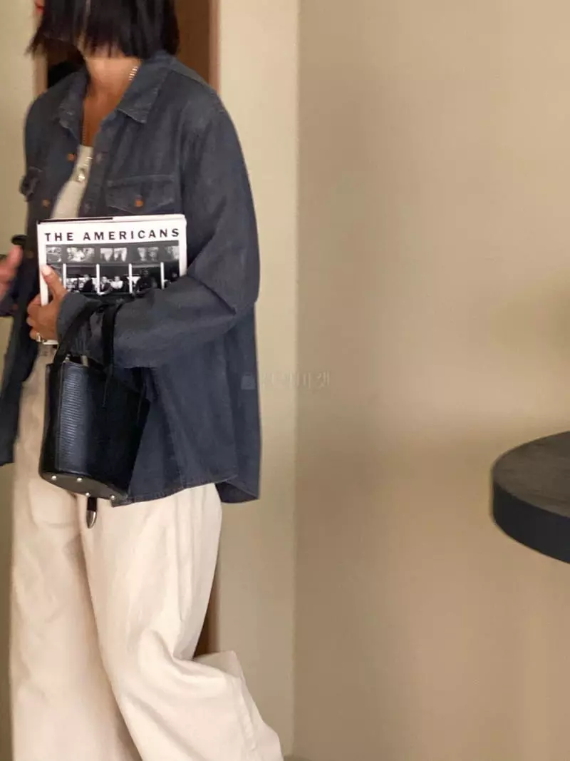 Tempting - Korean Women Fashion - #momslook - Paul Denim Shirt - 6