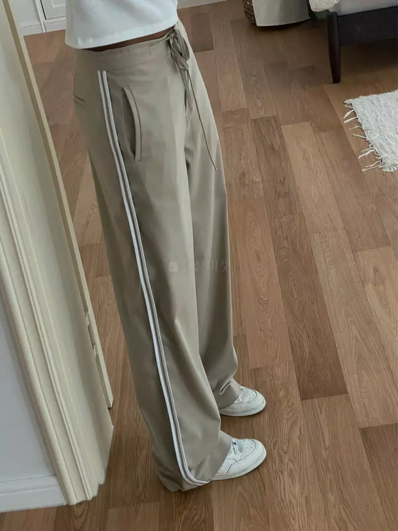 Tempting - Korean Women Fashion - #momslook - Taping Pants - 6