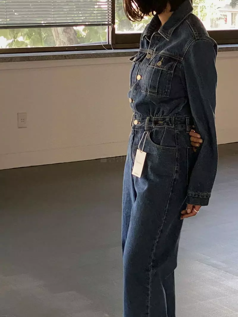 Tempting - Korean Women Fashion - #womensfashion - Jen Denim Jumpsuit - 4