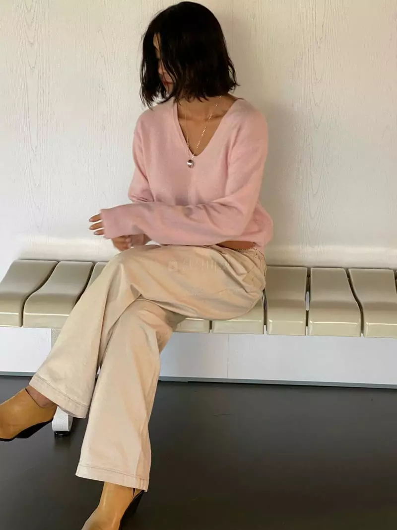 Tempting - Korean Women Fashion - #momslook - Classic Cash Knit Tee - 2