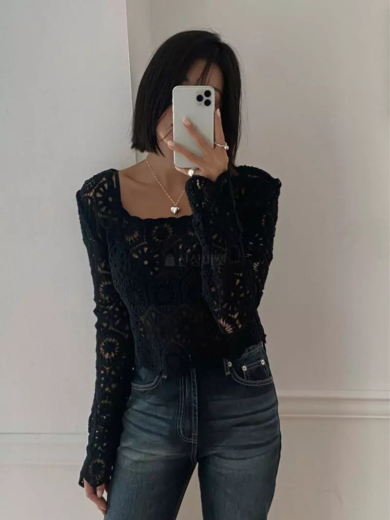 Tempting - Korean Women Fashion - #womensfashion - Hand Knit Tee - 10